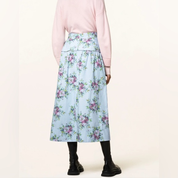 GANNI Floral Midi Skirt Quilted - Picture 10 of 10